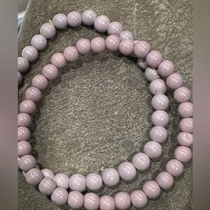 Elegant Purple stone bracelet set